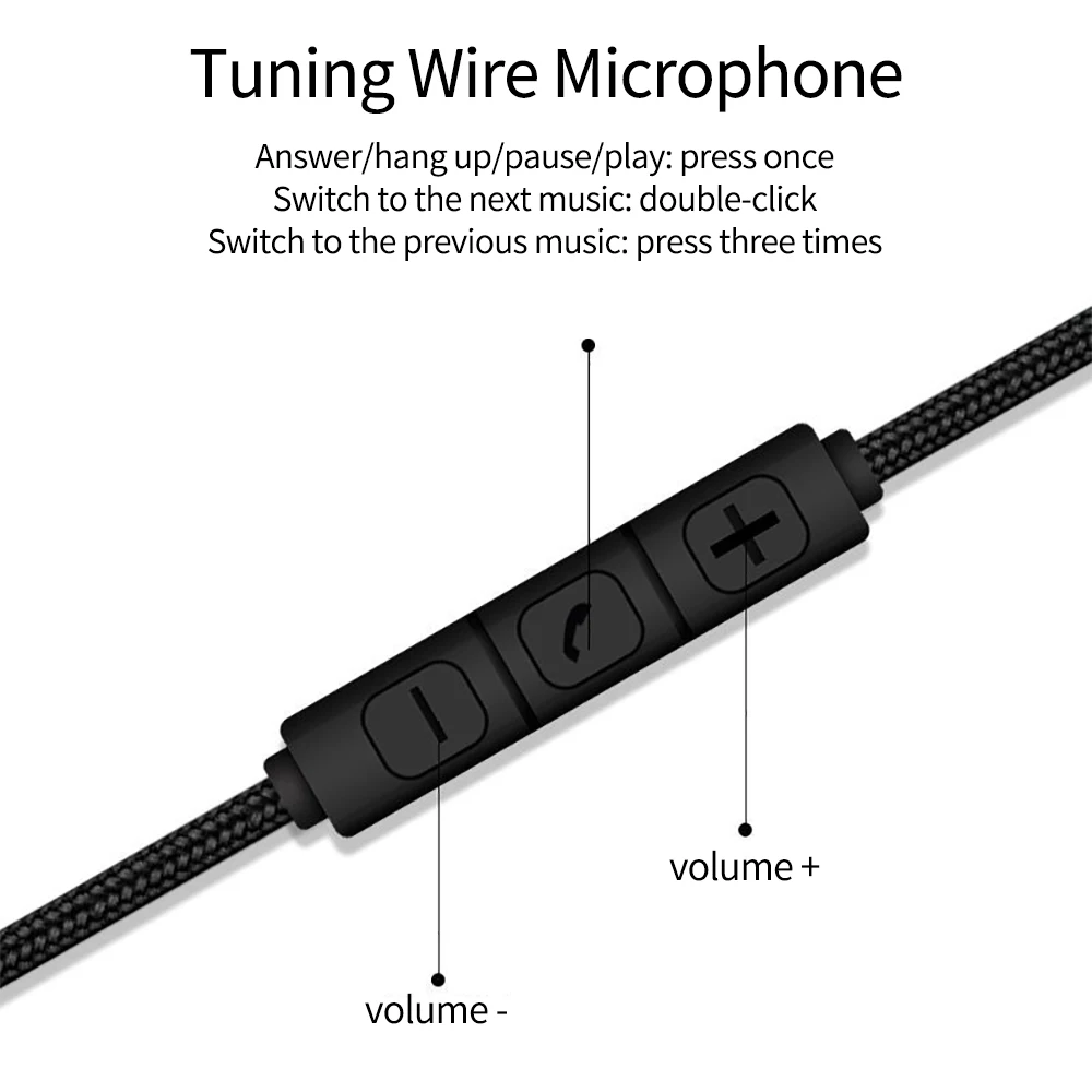 1.2 m Audio Cable 3.5 mm Mobile Phone Connection Headphone Cable Speaker Cable Male To Male With Microphone Control Tuning Cable