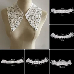 Black and white embroidery hollowed out Single collar long style sewing lace wholesale sales of 1-10 pieces of accessories