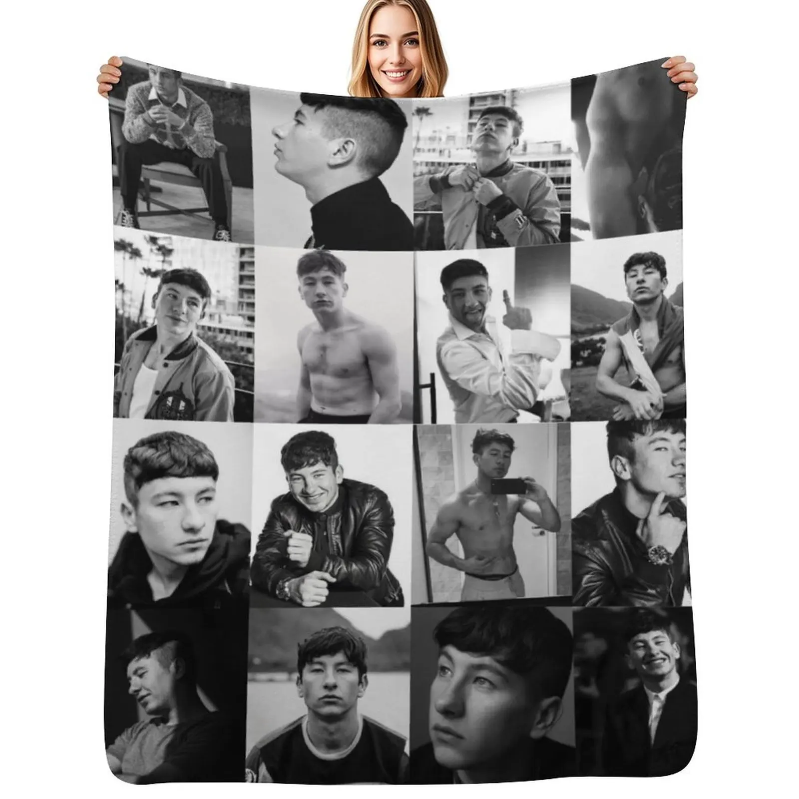 

Barry Keoghan Throw Blanket Stylish Warm Blanket for Living Room Bedroom