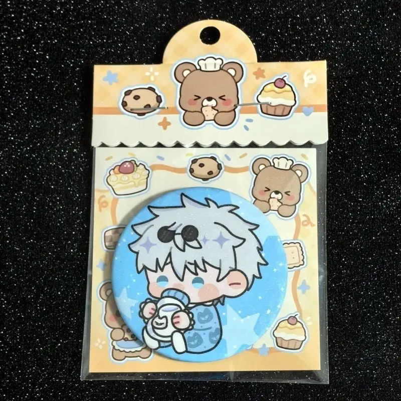 جديد Jujutsu Kaisen شارة Gojo Satoru Geto Suguru أنيمي الطرفية موضة رائعة شخصية صفيح 58 مللي متر بروش الهدايا