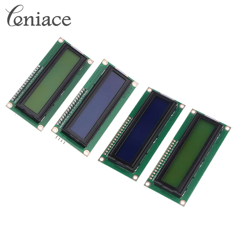 

1PCS LCD1602 1602 LCD Module Green Screen 16x2 Character LCD Display PCF8574T PCF8574 IIC I2C Interface 5V For Arduino