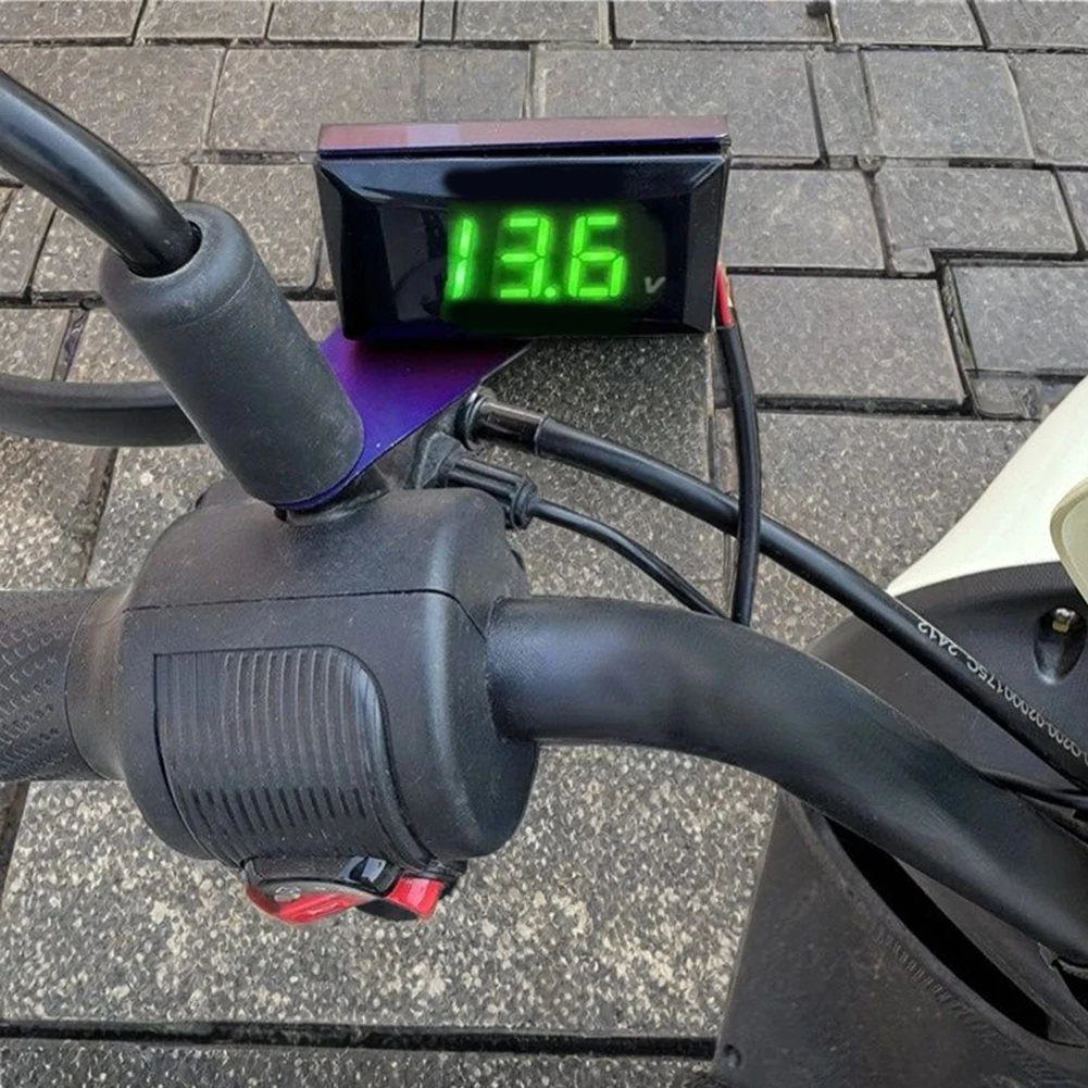For Mini LED Display Digital Voltmeter Panel Voltmeter Tester DC12V-150V For Various Motorcycles Electric Vehicles Voltage