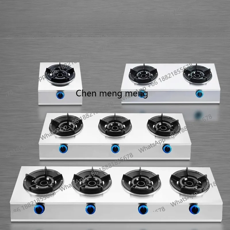 Commercial fireplace withflameout protection single and double stoves three or four liquefied natural gas large-width pot stoves