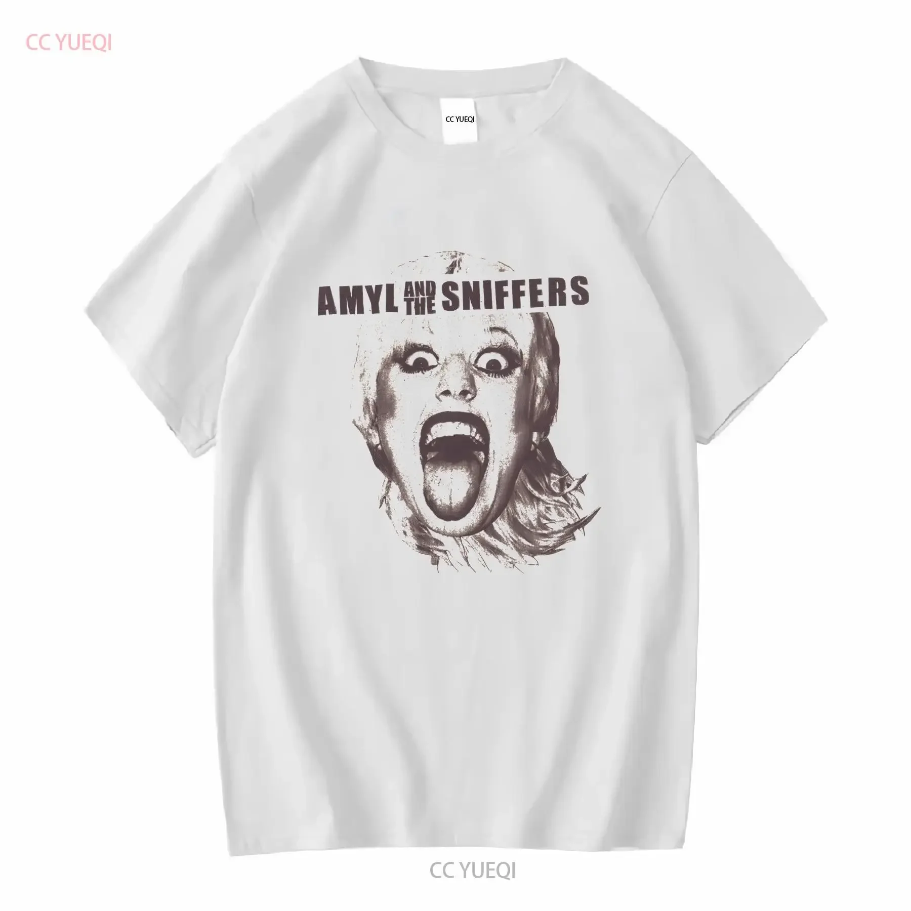 AMYL AND THE SNIFFERS Album T shirt  vintage Washed graphic Versatile Comfortable designer clothes homme Stylish Breathable