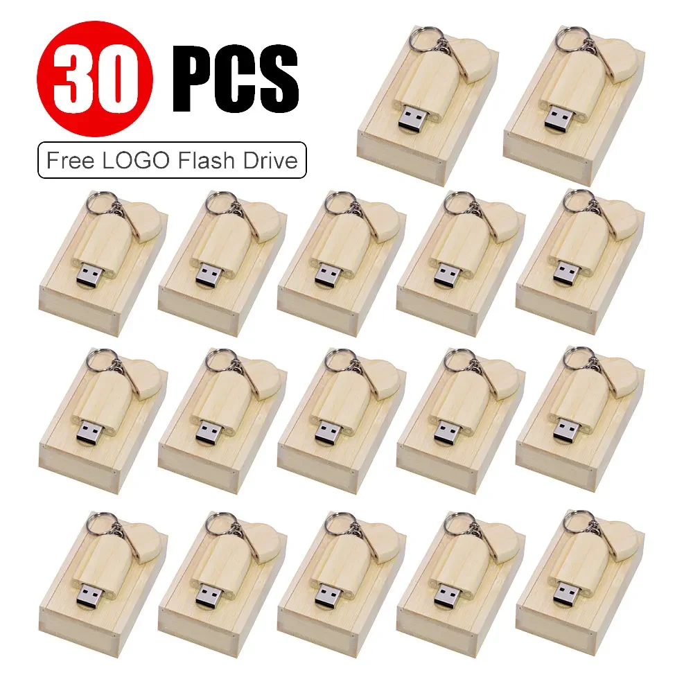 

30pcs/lot fashion Bamboo Wood and Red wood wood pen drive card model 2.0 usb flash drive 4GB 8GB 16GB 32GB 64GB free custom logo