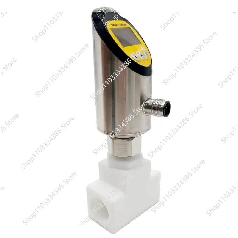 Integrated Flow Temperature Sensor Digital Display Flow Switch 4-20mA RS485 Communication Output for Liquid Water Pump Control
