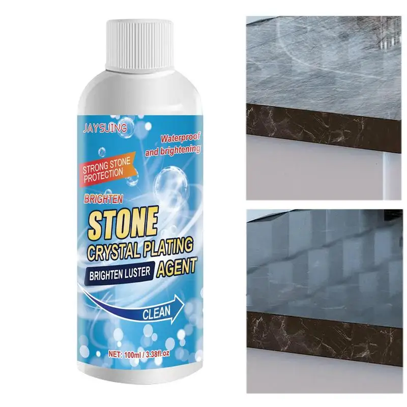 100ml Stone Crystal Plating Agent Marble Quartz Tile Anti Corrosion Incremental Crystal Used for Countertops Marble Stone Tiles