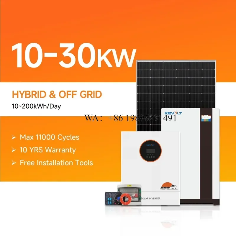 Off Grid Solar Power System Renewable Energy Solar System 10kWSolar Panel with Battery and Inverter for Home