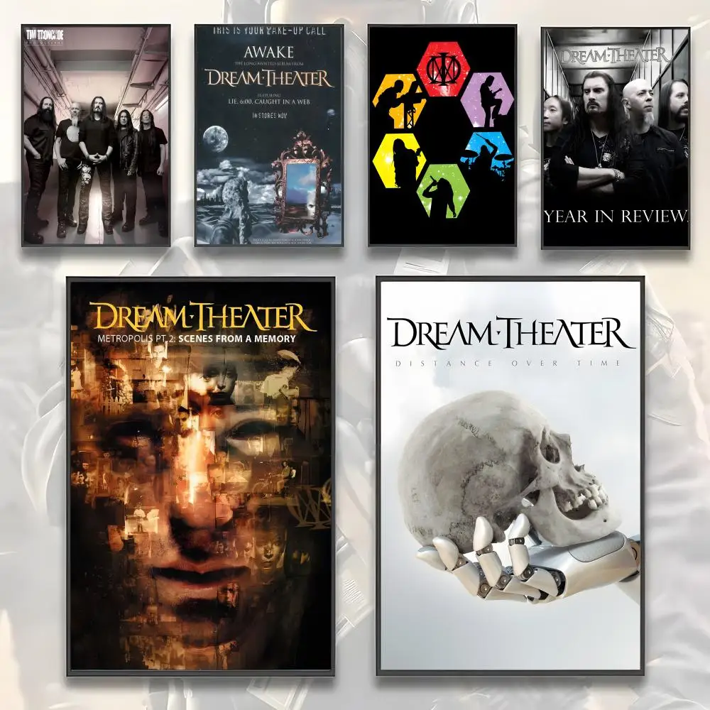Poster Premium PP Wall Decal - Peel & Stick, HD Print, Waterproof Home Decor Avant-garde Metal Band Dream Theater-Music