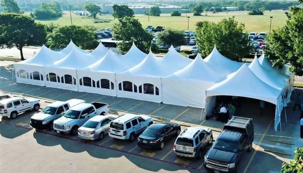 Tentes Pagode Extérieures Ignifuges Personnalisées en Tissu PVC pour Fêtes, Événements Religieux et Cirques