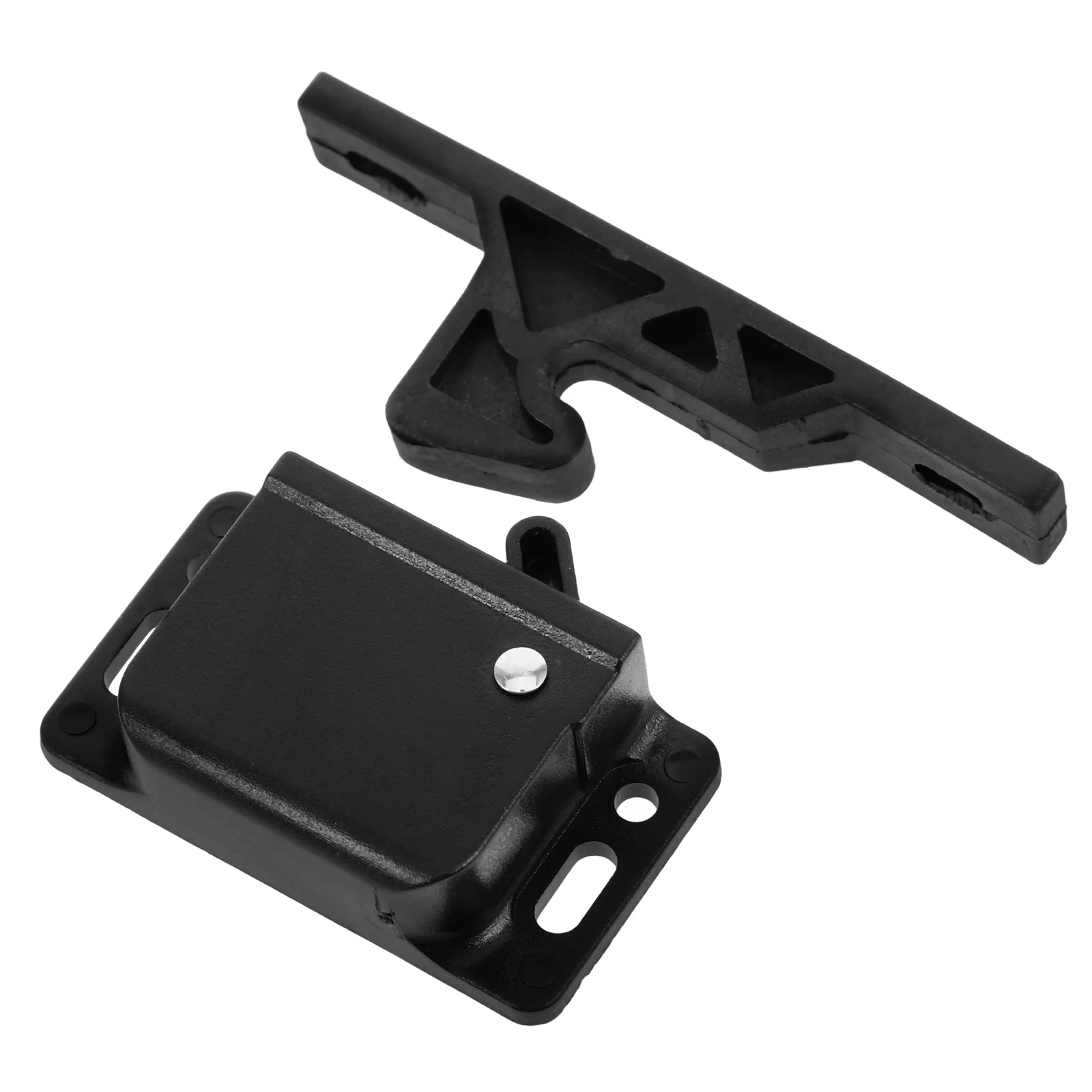 

1 Set Grabber Catch Rv Cabinet Door Latch Drawer Lock For Camper Motorhome Side Mounted Abs Durable Compact Design Rv Cabinet