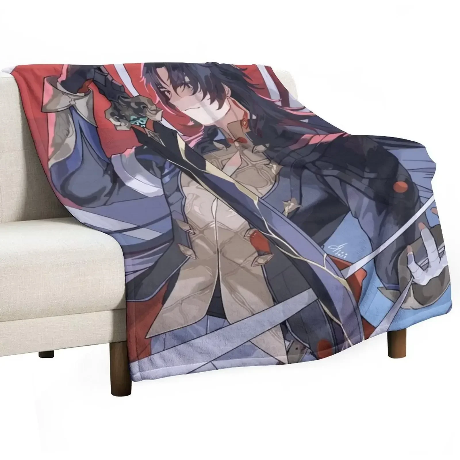 

Blade Honkai Star Rail Throw Blanket Weighted Thermals For Travel Blankets