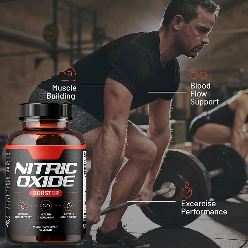 Nitric Oxide -L Arginine Strength-Helps Improve Workout Performance-Muscle Growth & Strengthening Non-Gmo