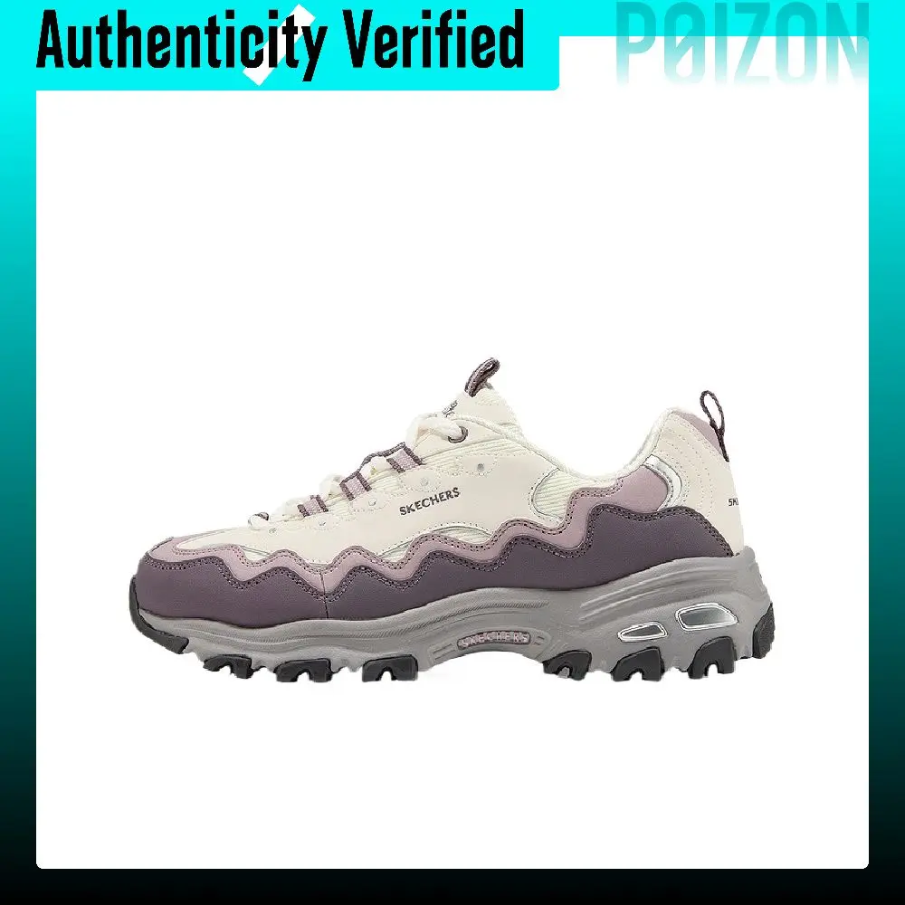 Skechers DLITES Mesh, Leather Lightweight Height-Increasing Chunky Sneakers Women's 150725-NTPR