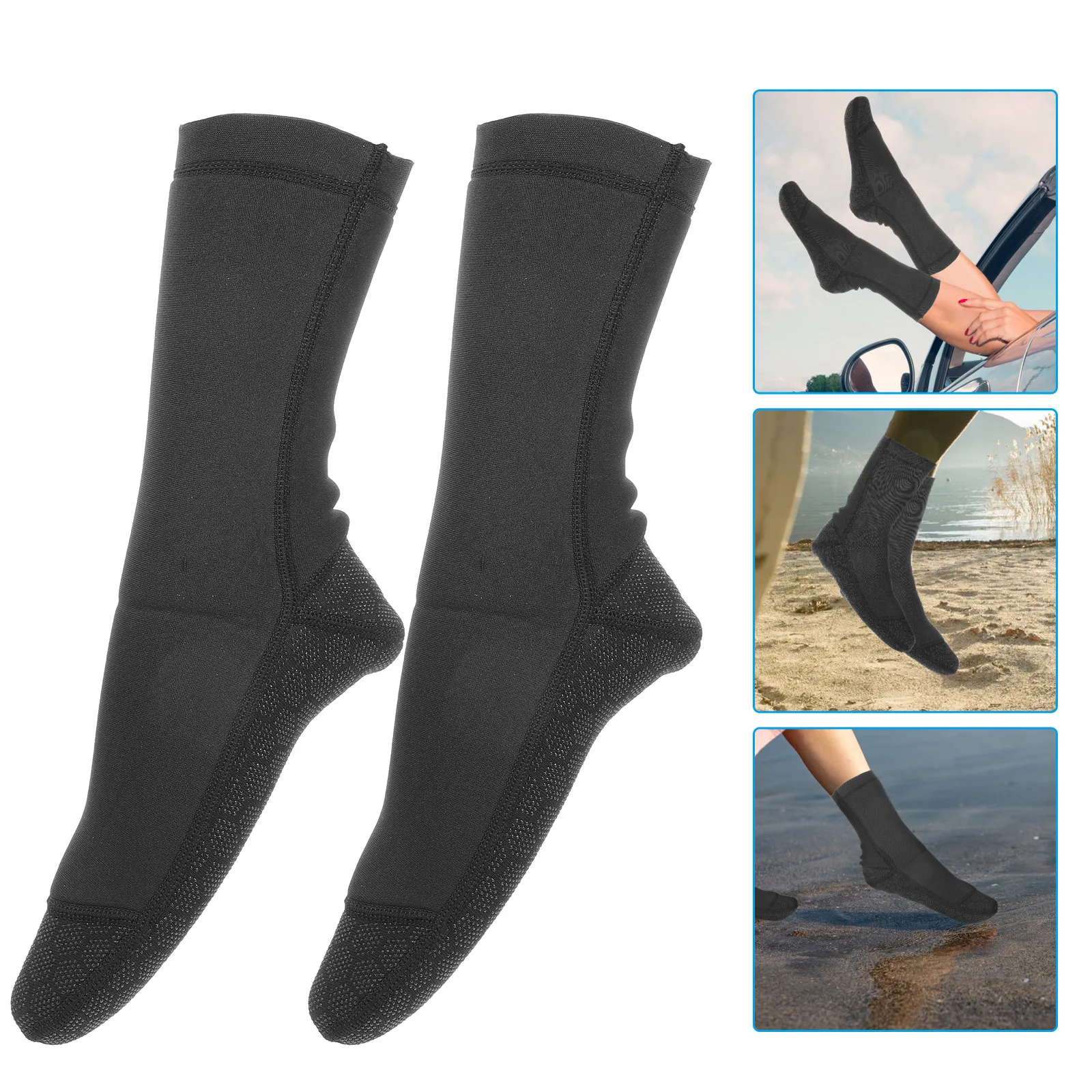 

1 пара теплых носков для дайвинга, приятных для кожи, для снорклинга, серфинга, зимнего плавания, пляжного волейбола, водного фитнеса, нескользящие