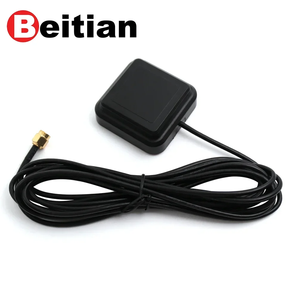 In stock Beitian Dual-frequency Stacked GNSS Antenna External Active Ceramic GPS and Beidou Dual-frequency L1+L5 Vehicle-mounted