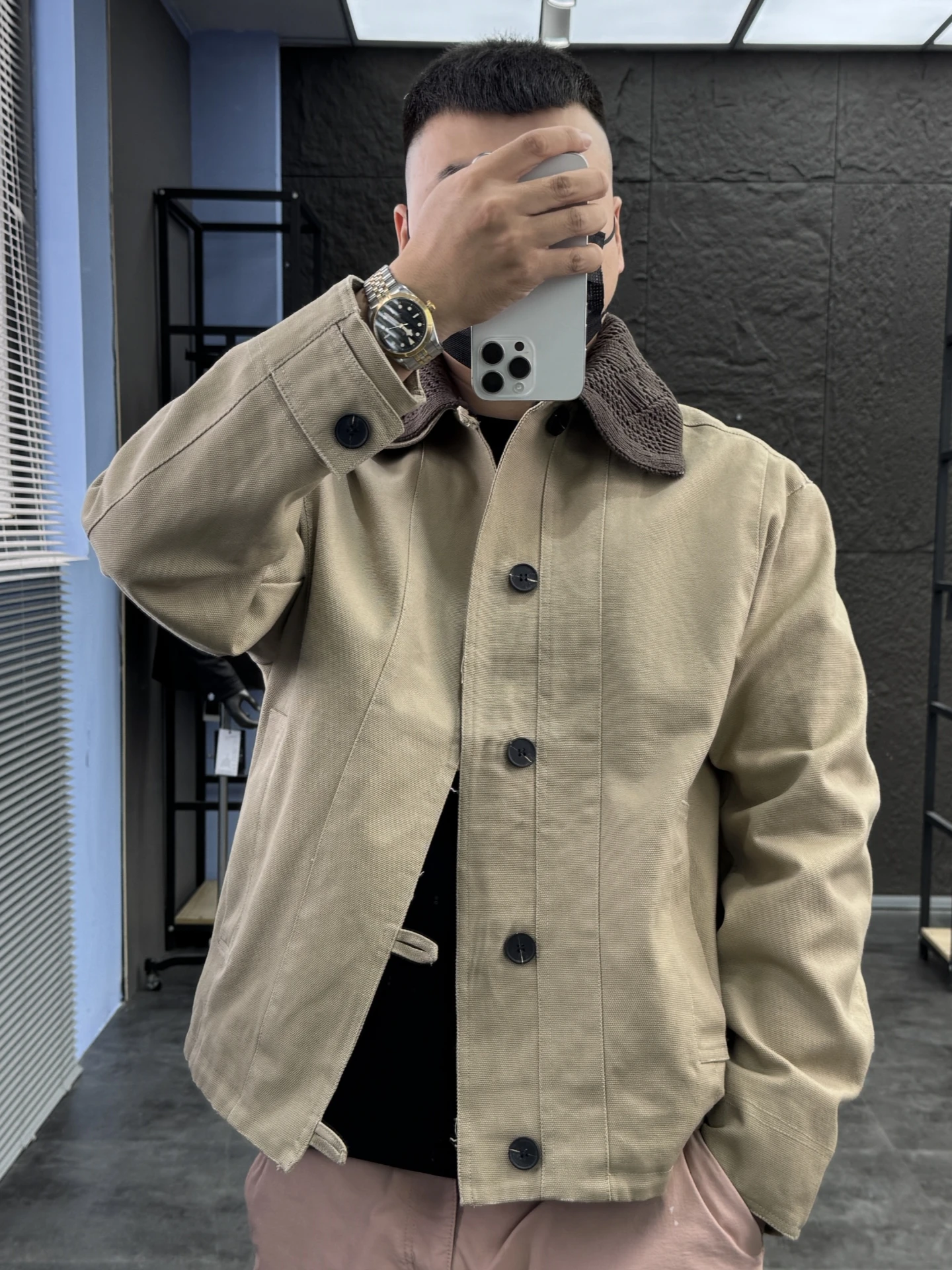 

Thiened Canvas Hunting Jaet SVIP Cabinet 3900, свободная повседневная удобная осенняя мужская куртка с откидным воротником из полиэфирного волокна