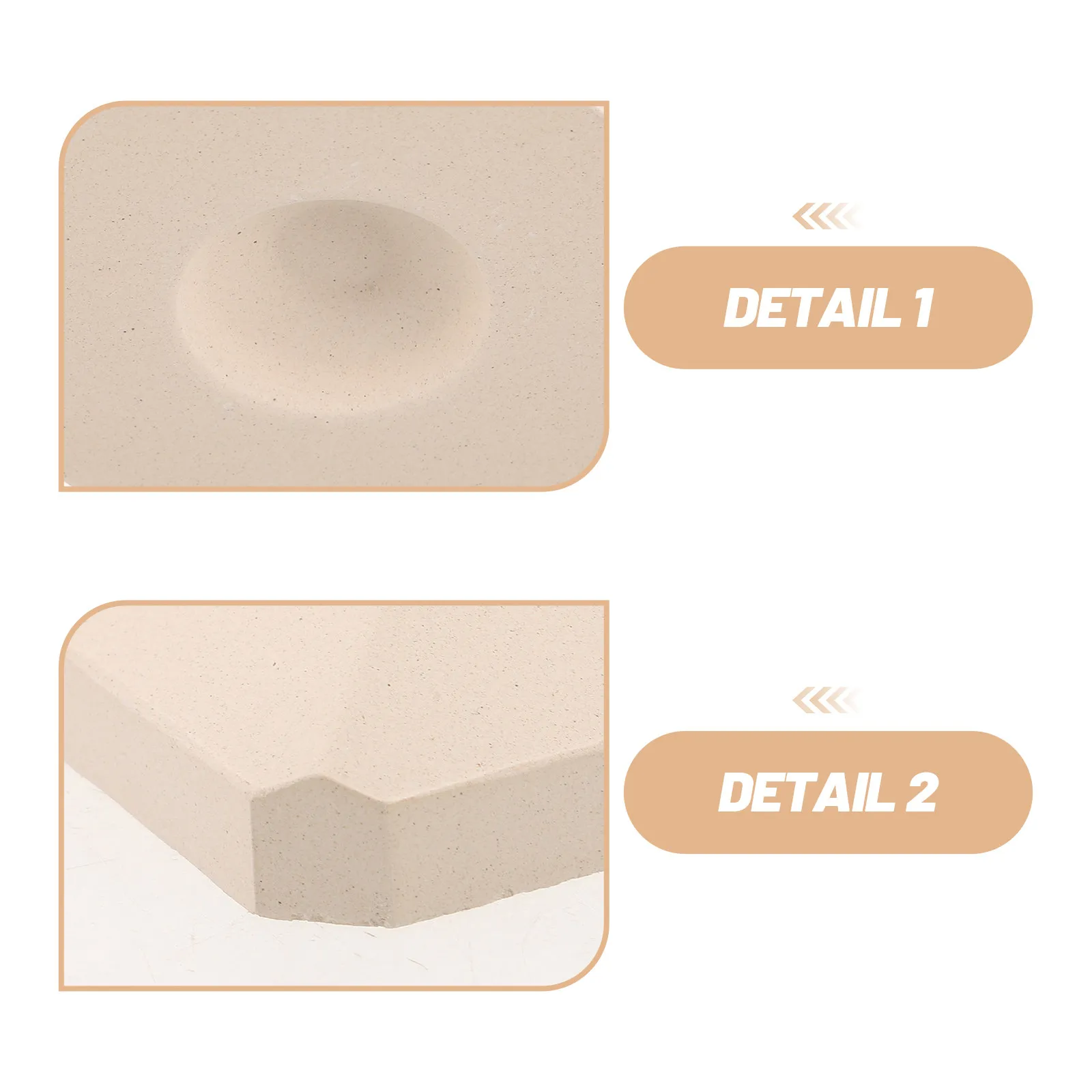 8Pcs Reusable Ceramic Grill Blocks 2x2in High Temperature Bbq Heat Diffuser Stones for Gas Grills Even Heat Distribution Flame