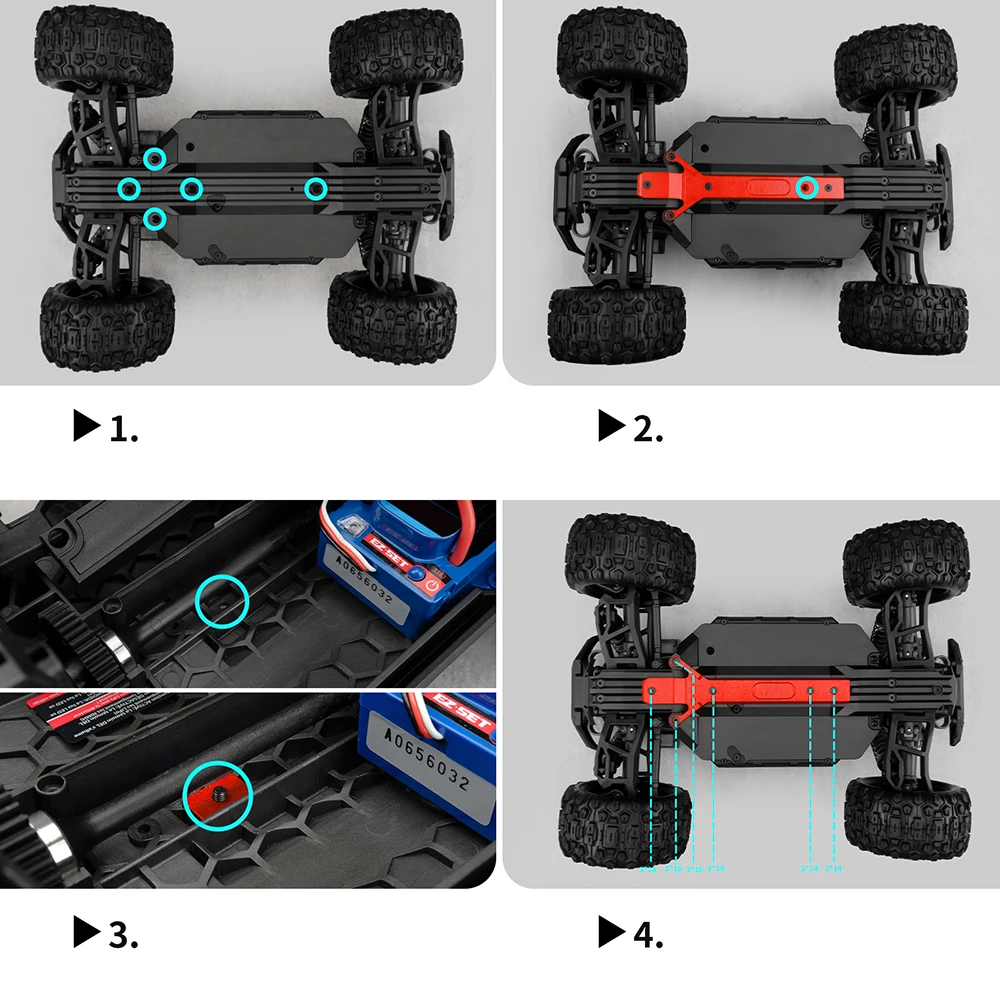 

AXSPEED 4Pcs 10mm to 12mm Hex Wheel Hub Adapter for YOKOMO 1/10 2WD & 4WD RC Crawler Cars Upgrade Parts