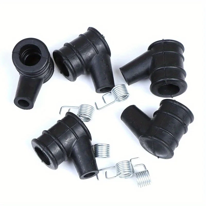 

2/5Sets 2-Stroke Ignition Coil Cap With Springs Set For 4500 5200 5800 45CC 52CC 58CC Chain Saw