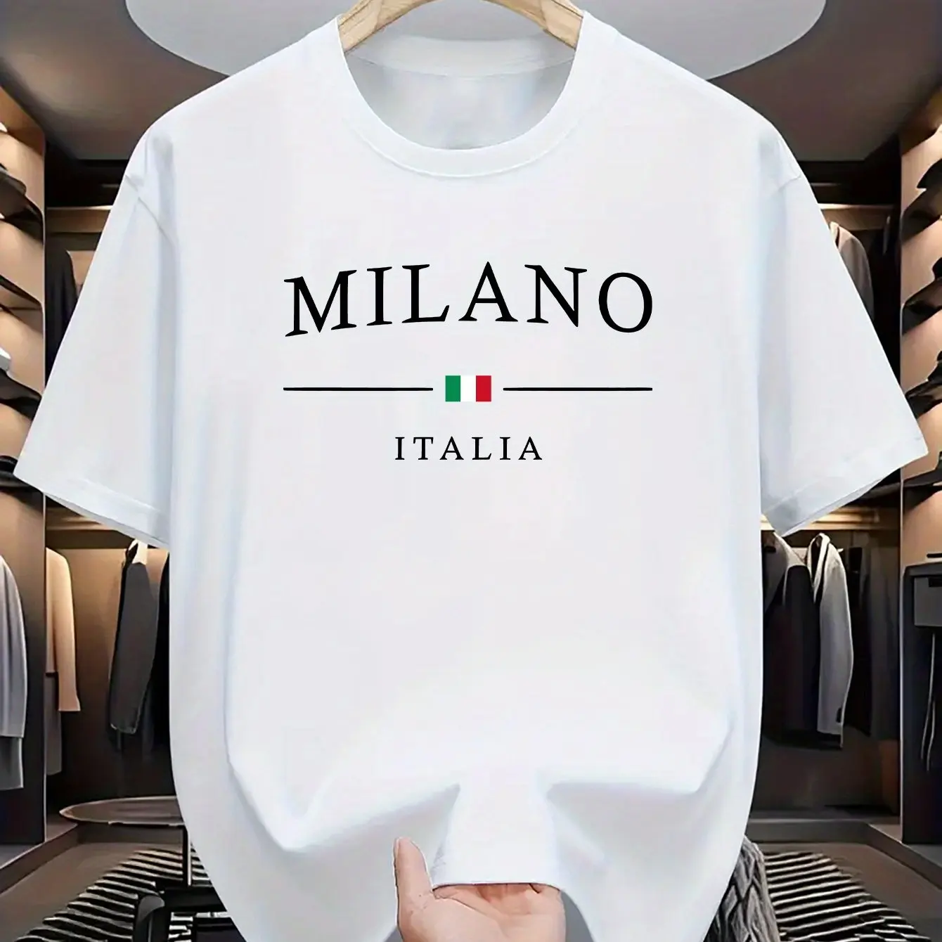 Milano Italia Shirt Italian Flag Design Fashionable Milano Italia Tee Unisex Casual Wear Italian Pride Apparel Comfortable Milan