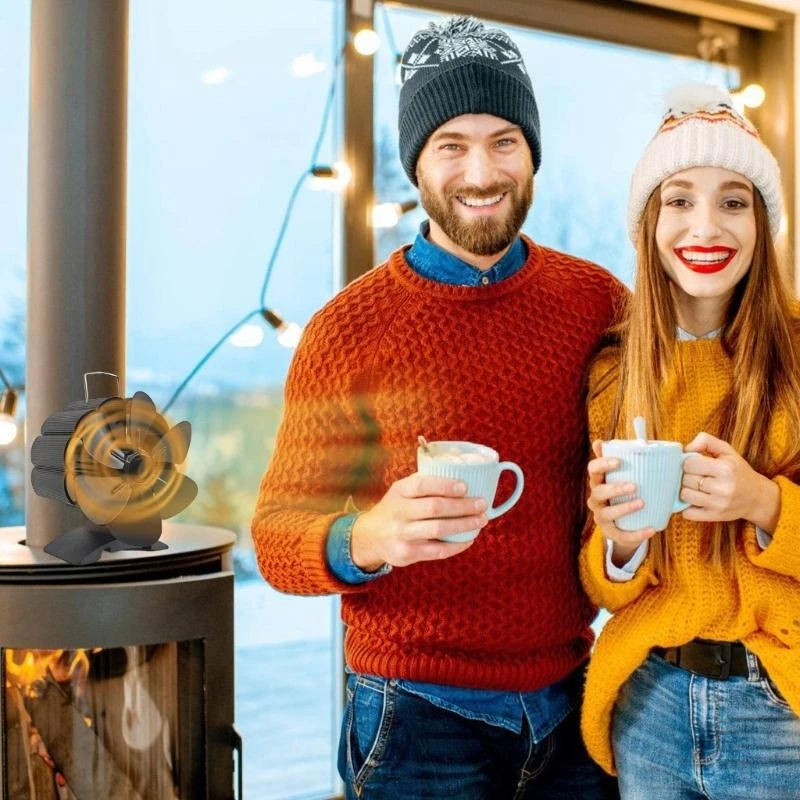 

Вентилятор дровяной печи Камины Вентилятор для дровяной печи Тепловой вентилятор Аксессуары для дровяной печи циркулирующий