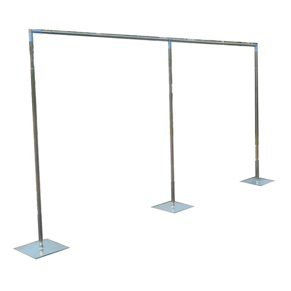 Factory backdrop pipe drape with base plate Adjustable drape and pipe kit circle canopy for wedding events