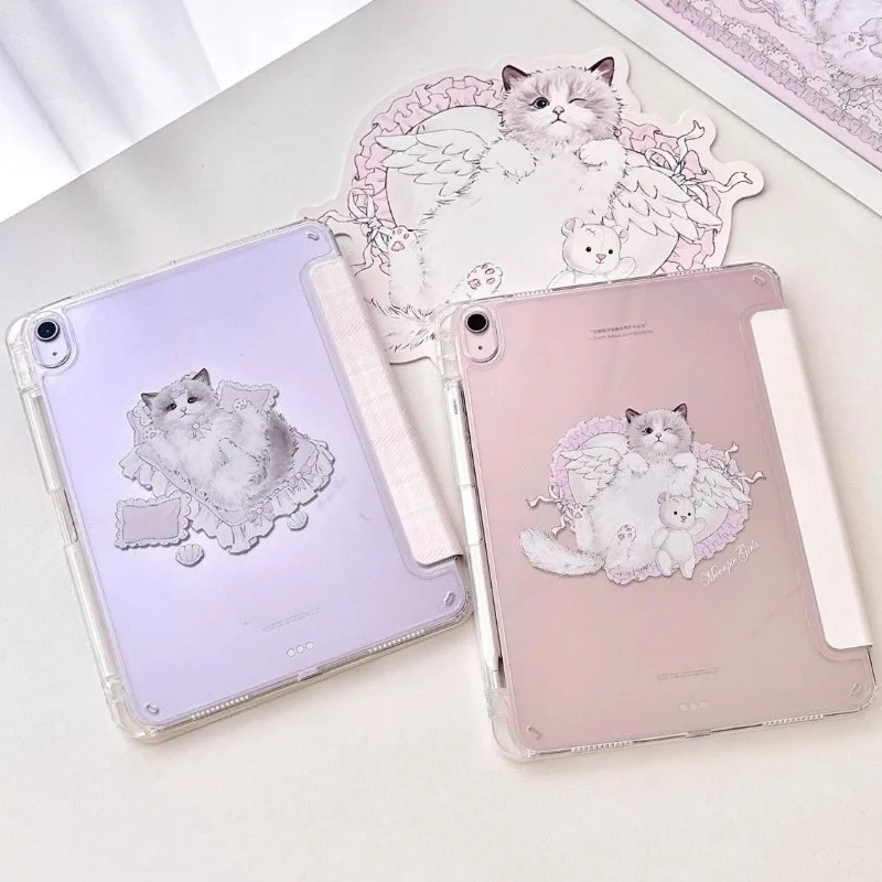 3+Y Fold Acrylic Casing Tablet Case for Redmi Pad SE 11 Pro/Pro2 12.1 Xiaomi Pad 5/5Pro 6/6Pro 11 Xiaomi Pad 7/7Pro 8/8Pro 11.2