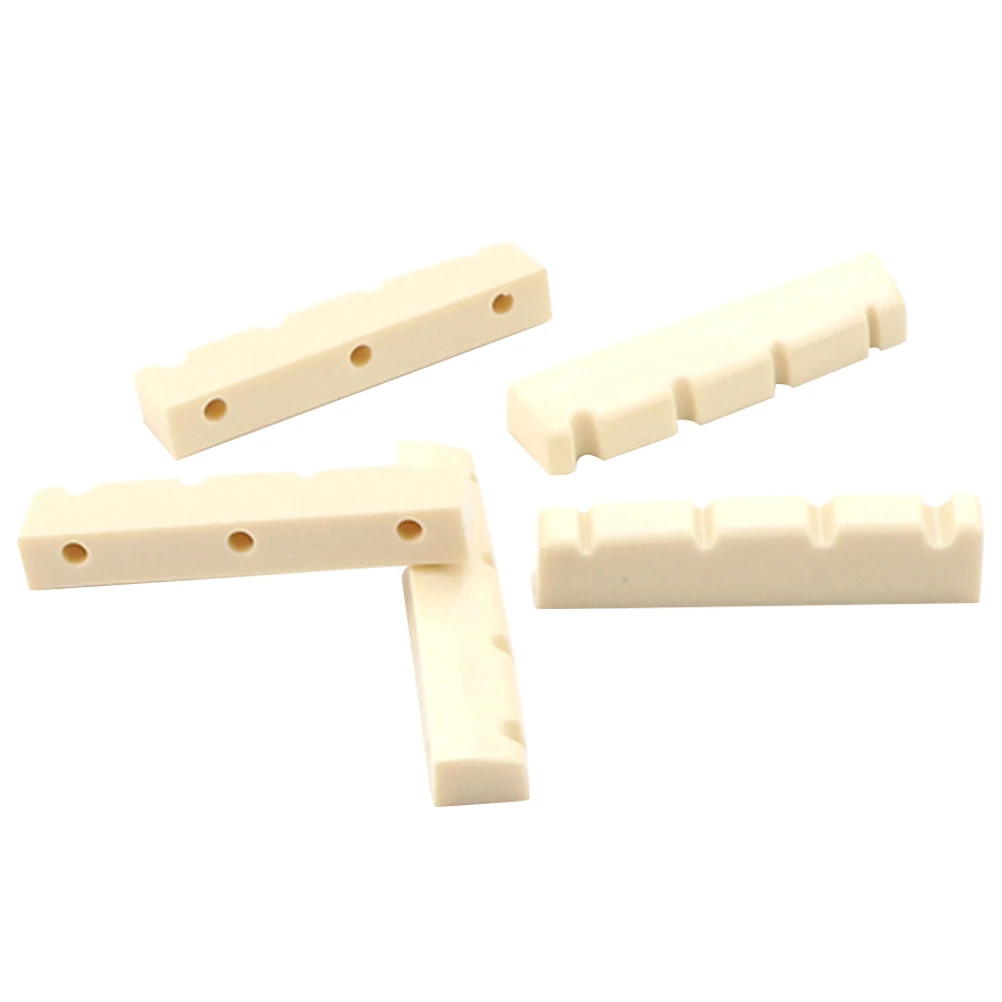 

Four Strings on The Pillow Bass Nut Guitar Adjustable Slotted Bridge Accessories Pre-slotted Electric Upper