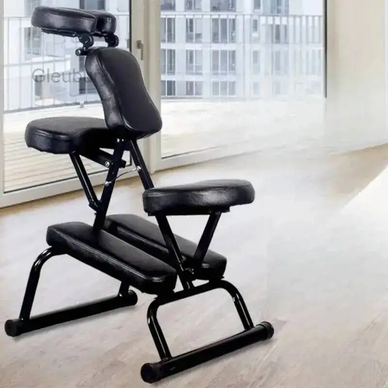 Gua Sha Massage Chair Portable Acupuncture Folding Tattoo Massage Chair Simple Metal Furniture Sedile Per Massaggi MHAMY