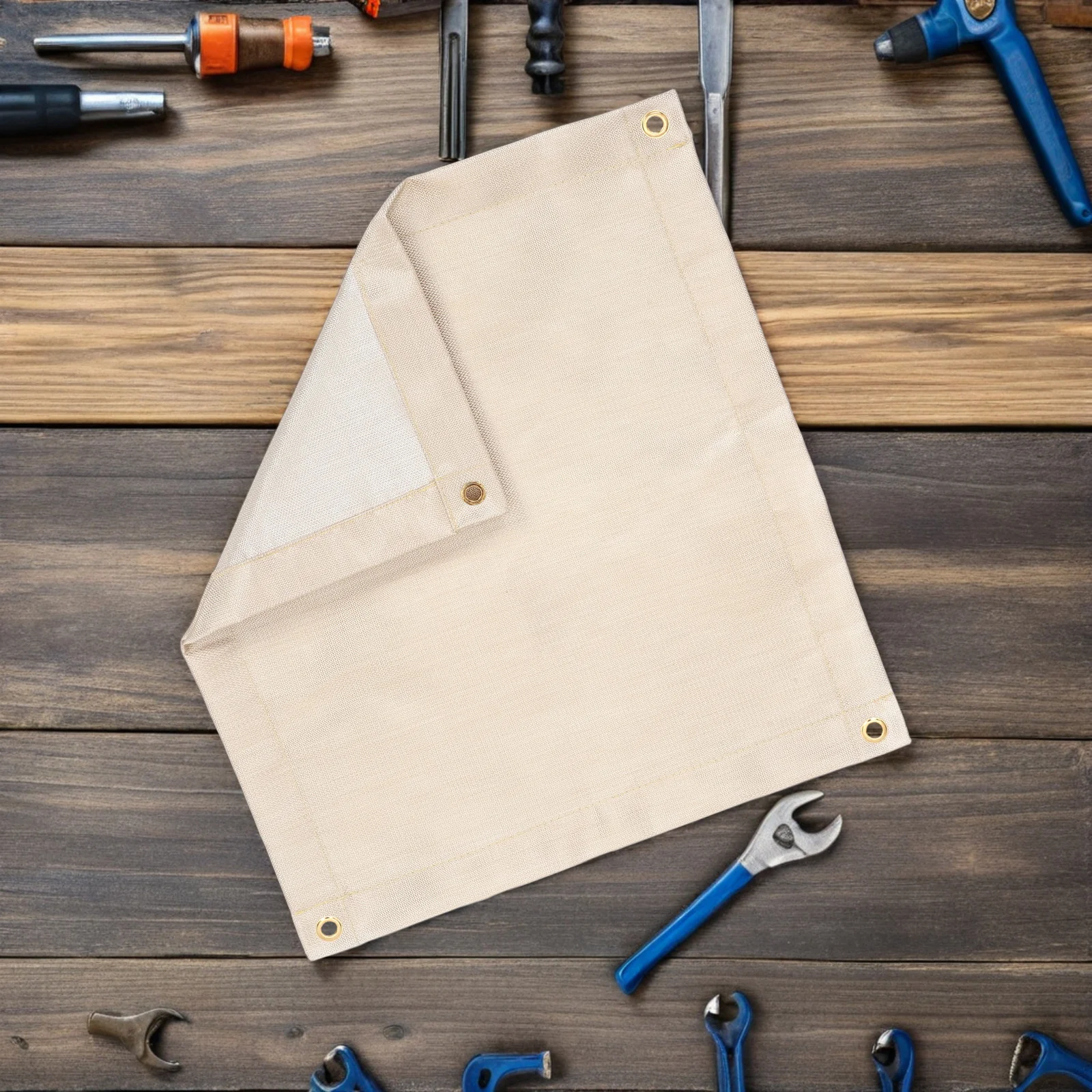 

Fireproof Welding Blanket Heavy Duty Fiberglass Heat Insulated Fire Resistant Pad Emergency Outdoor Use Camping Vehicle