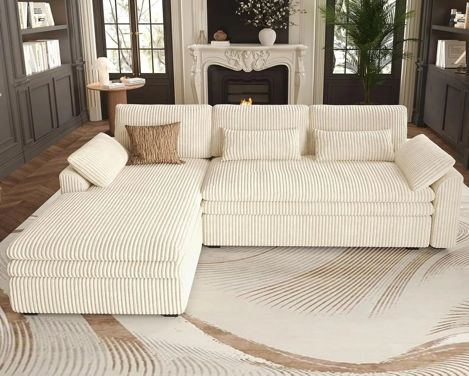 Belffin Modular Sectional Sofa with Deep Chaise 104