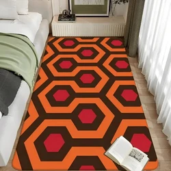 Orange Shiny Ring Hexagon Overlook Hotel Floor Bath Mat Nordic Style Home Doormat Bathroom-Toilet Mats Bedroom Welcome Doormat