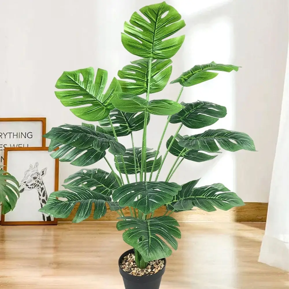 

12-18 Forks Artificial Tropical Palm Branches Large Tropical Plants Green Palm Leaves Fern Plant Handmade Artificial Plants