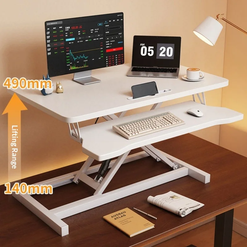 Height Adjustable Standing Computer Desk Foldable Portable Laptop Desktop Riser Home Office Gaming Ergonomic Gaming Desk