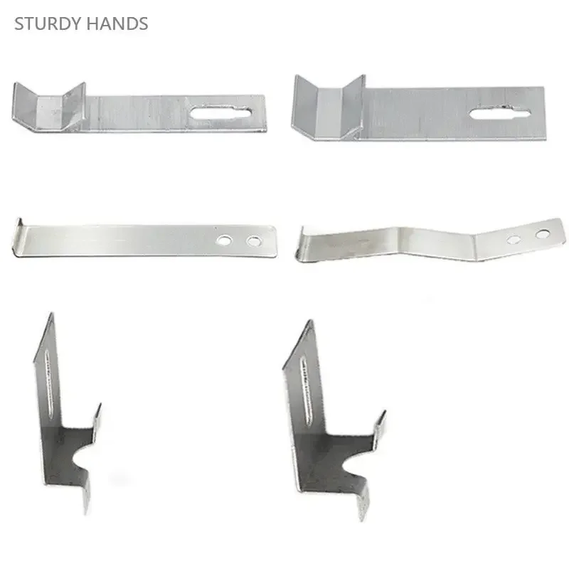

100pcs Stainless Steel Wall Tile Bracket Wall Dry Hanging Fastener Marble Advertising Board Hook Home Fixed Hardware Accessories