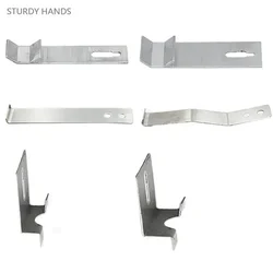 100pcs Stainless Steel Wall Tile Bracket Wall Dry Hanging Fastener Marble Advertising Board Hook Home Fixed Hardware Accessories