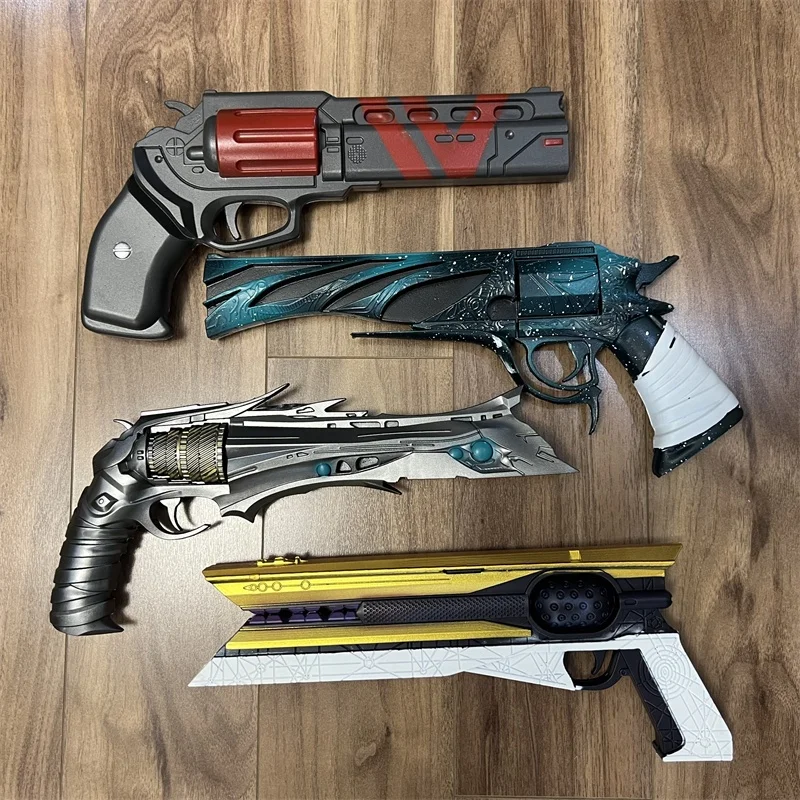 Multiple Guns Model No Shotting Laser Rifle Revolver Prop Gun Weapons Cosplay Safety PU Rubber Halloween Gift