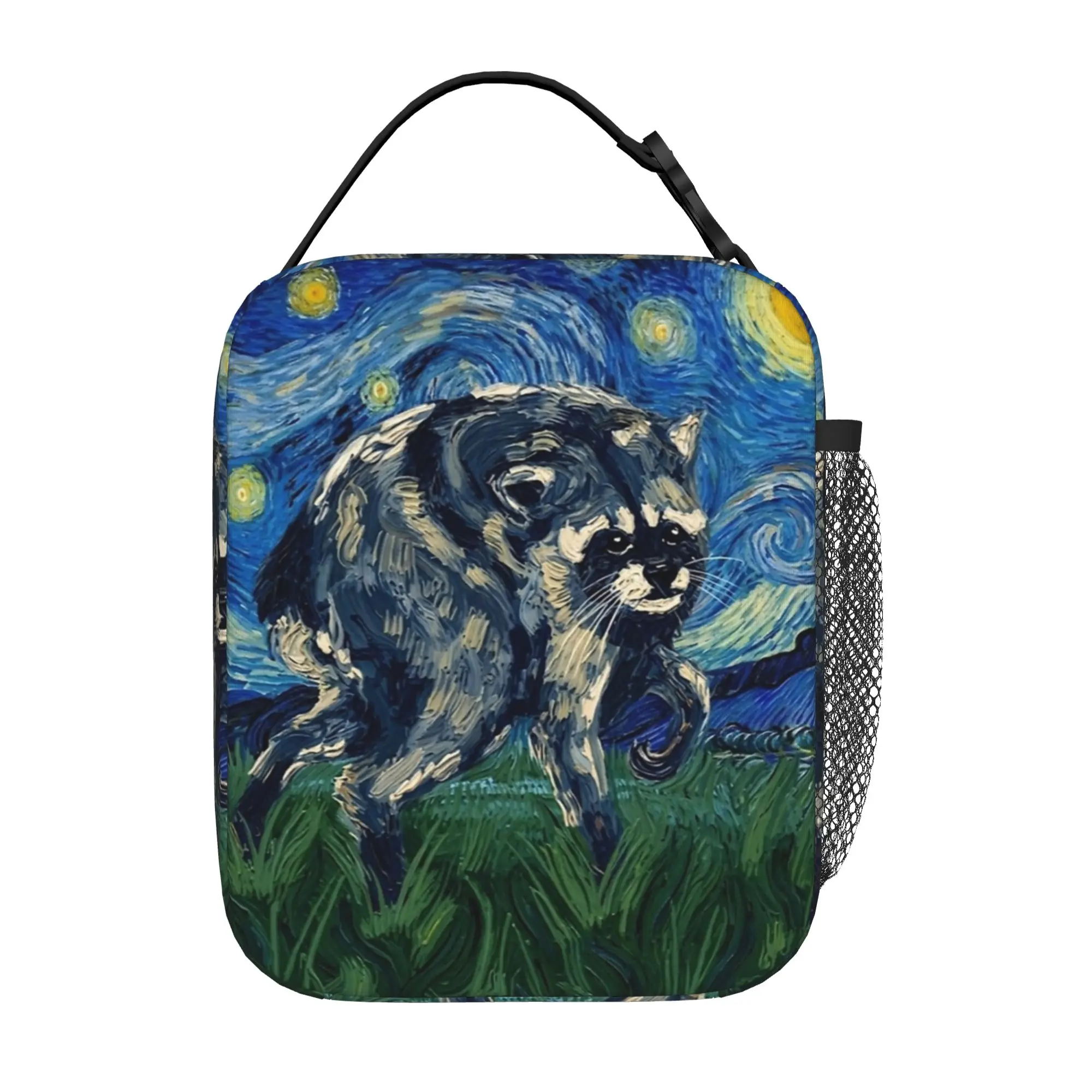 Jimothy Van Gogh Art Starry Night Parody Thermal Insulated Lunch Bags for Work  Reusable Bento Box Thermal Cooler Lunch Boxes