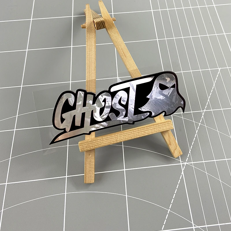 1PC Ghost Motorrad Aufkleber Wasserdicht für DIY Motorrad Front Verkleidung Roller Körper Seiten Panels Auto Kraftstoff Tank Vinyl Aufkleber