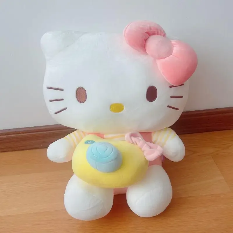 33cm Hello Kitty Plush Toy Cartoon Sanrio Anime Kawaii Accessories Pillow Room Decoration Ornament Toy for Girls Christmas Gift