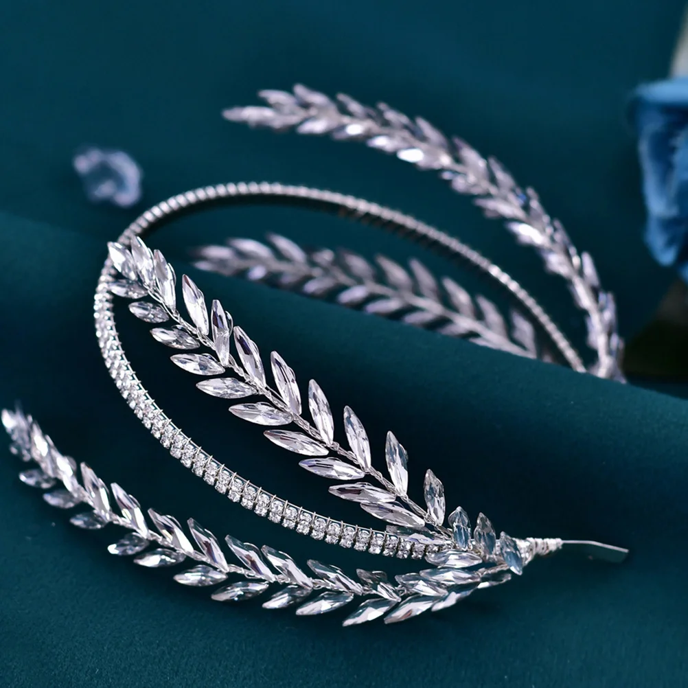 

Rhinestone Bride Headband Soft Comfortable Bridal Hairband Wedding Party Prom Hair Accessories for Women Girls