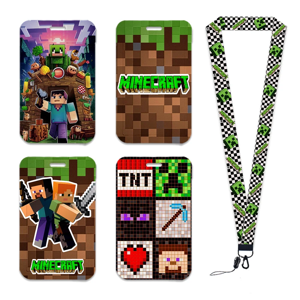 Tali Gantungan Kunci Kartun Game Boys, Penutup Kartu Kredit, Gantungan ID, Tali Leher, Aksesoris Fashion untuk Teman, Hadiah