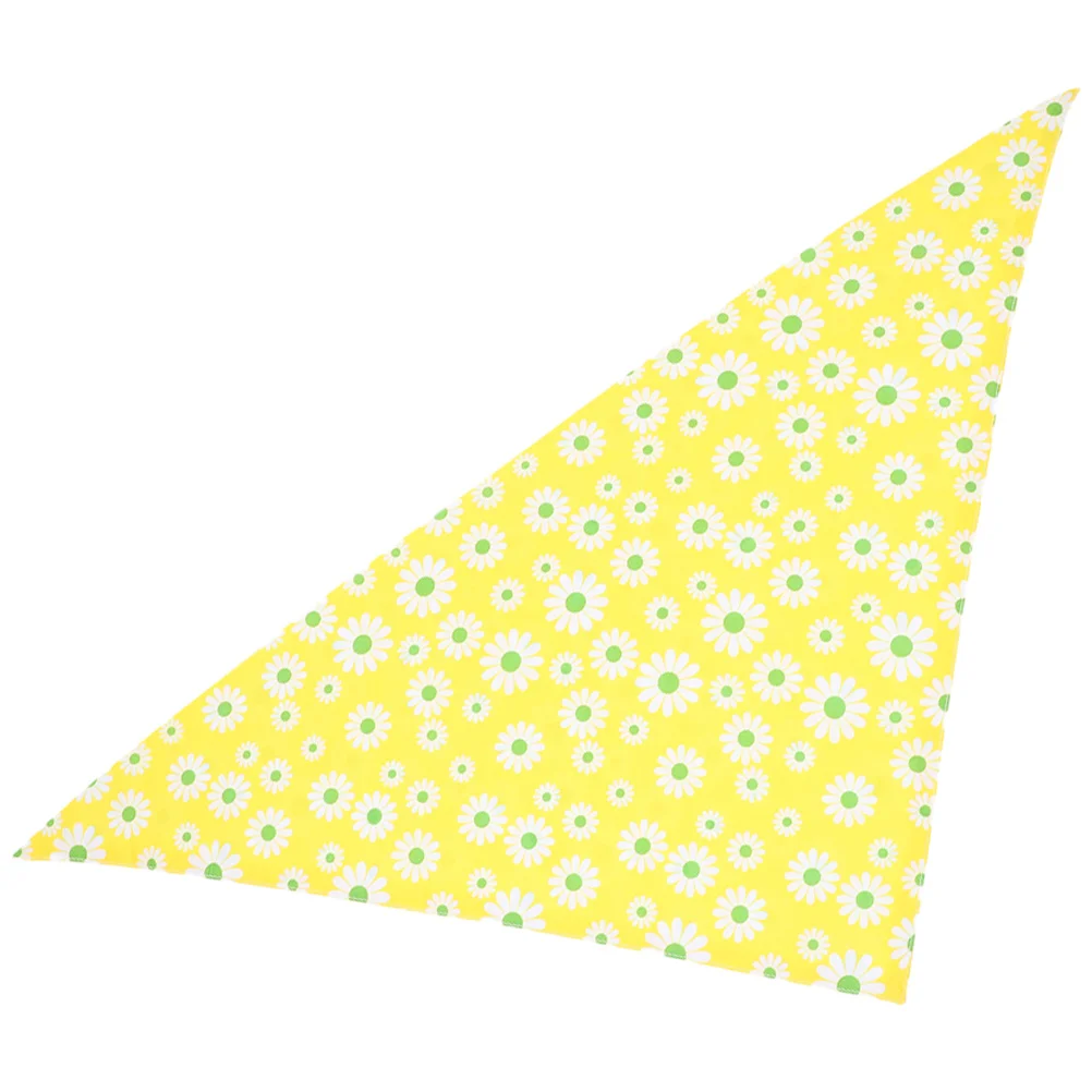 

Pet Bandana Triangular Scarf Flower Pattern Washable Quick Dry For Party Supplies Party Costume Pet Accessories