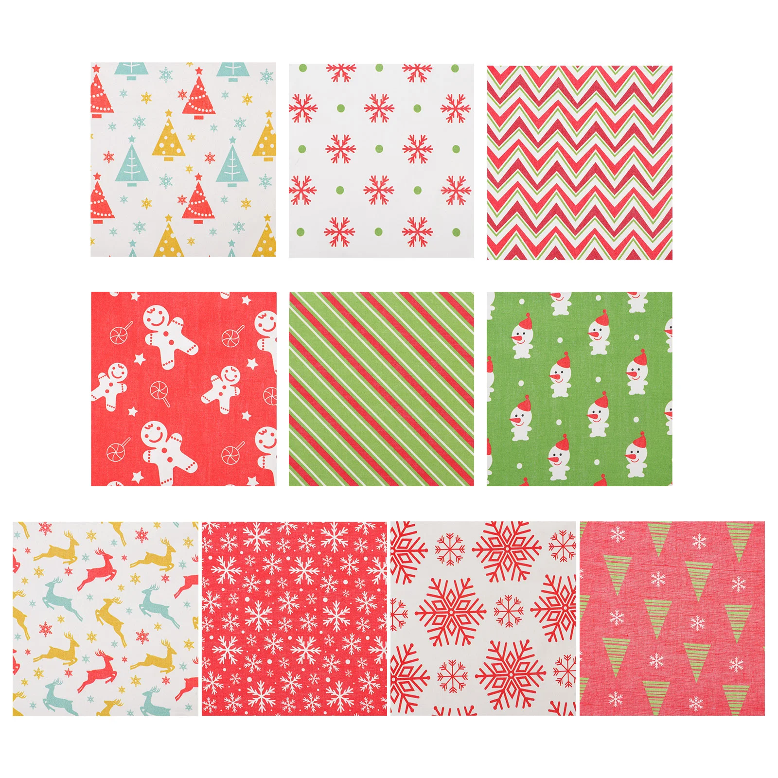 

40 Pcs Christmas Patchwork Cloth Set 15x15cm Small Floral Cotton Fabric for Sewing Quilting Crafts Eco Friendly Perfect