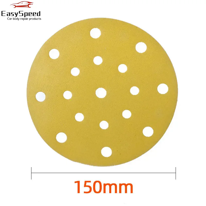 

10 PCS 6 Inch 17 Hole Sanding Discs 80-400 Grit Assorted Sandpaper Wet Dry Hook and Loop For Festool Random Orbital Sander