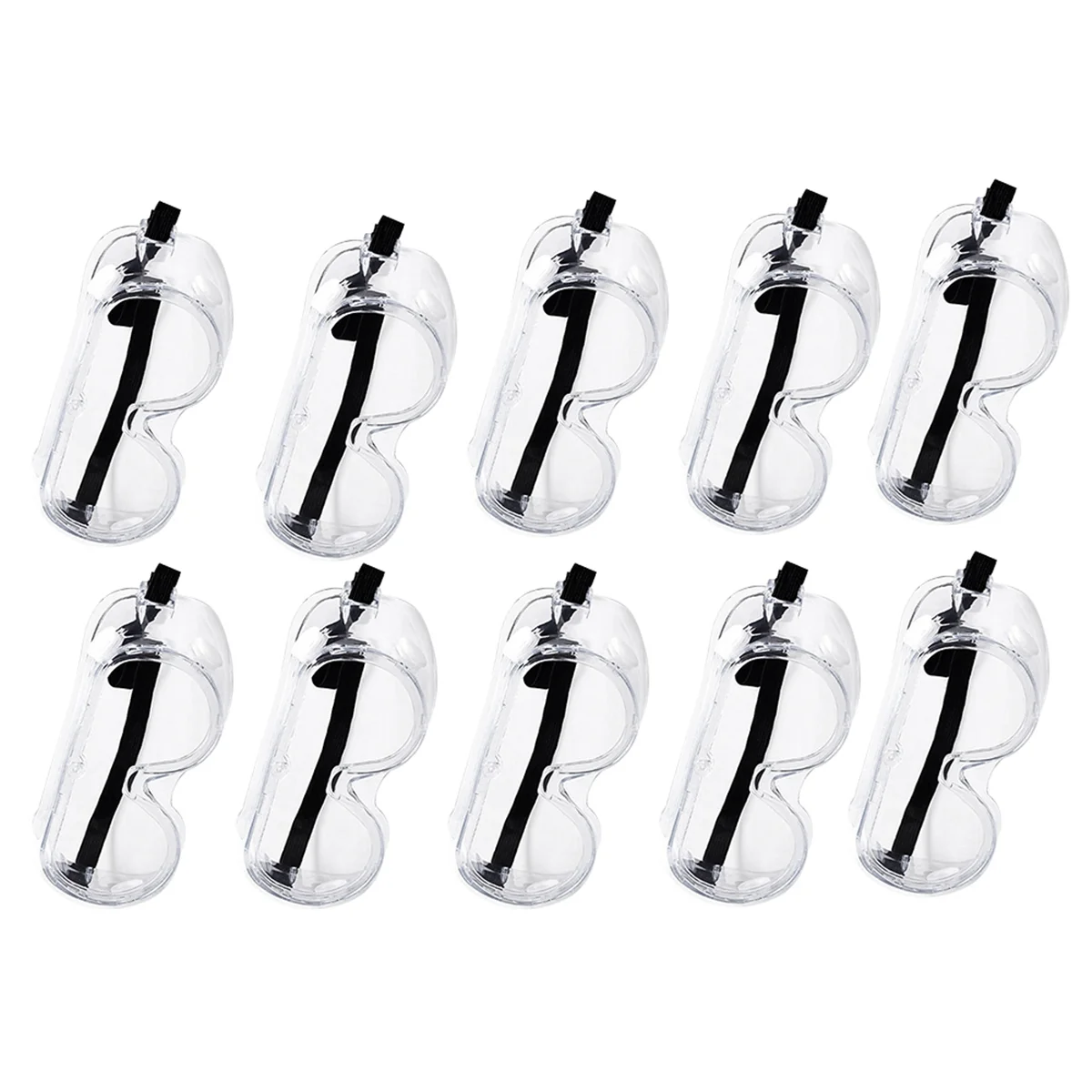 QA88X 10 قطعة نظارات السلامة في الهواء الطلق مكافحة سبلاش الغبار برهان العمل مختبر نظارات حماية العين نظارات السلامة الصناعية عدسة واضحة