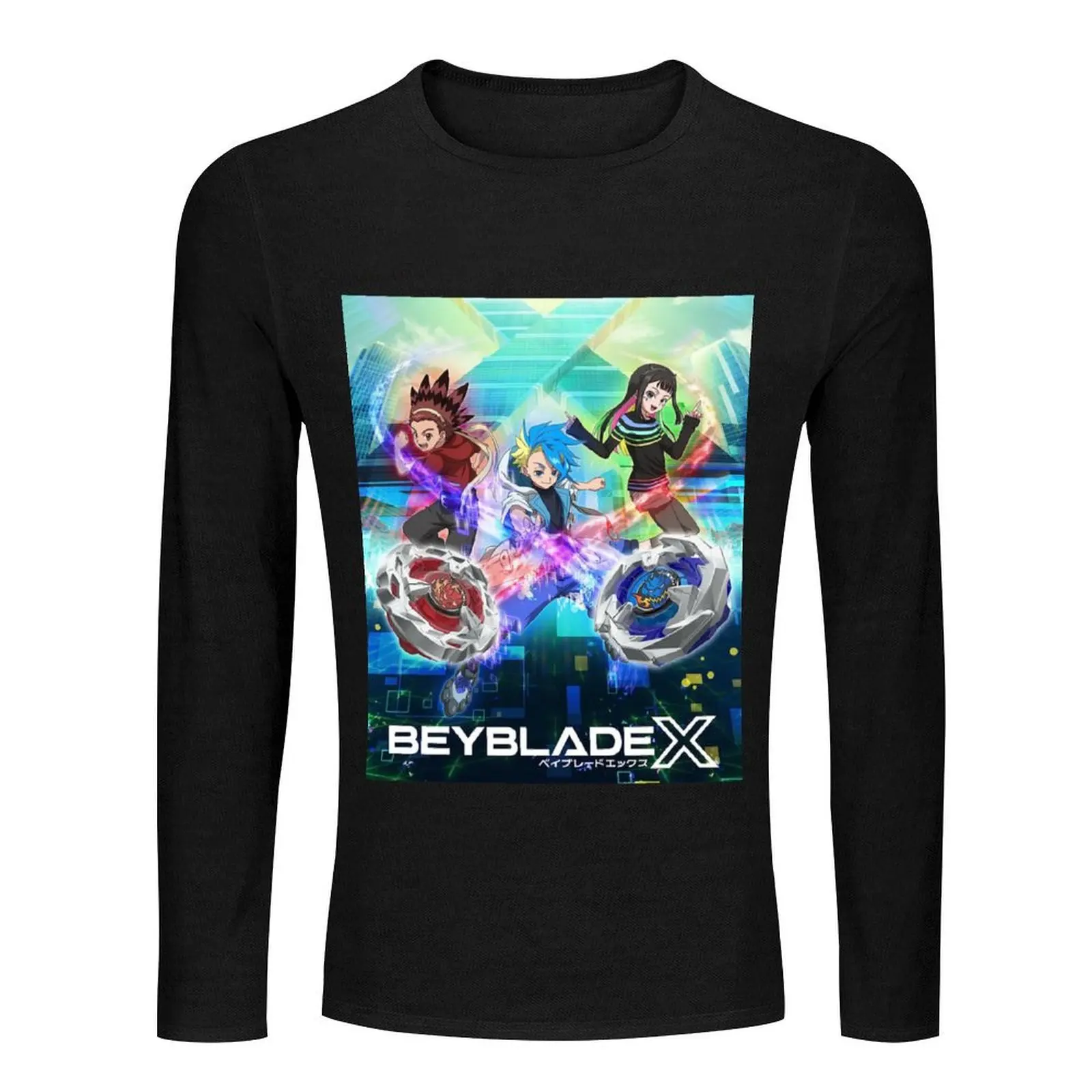 Beyblade X Long T-Shirt graphic t shirts plus size tops man clothes Men's clothing