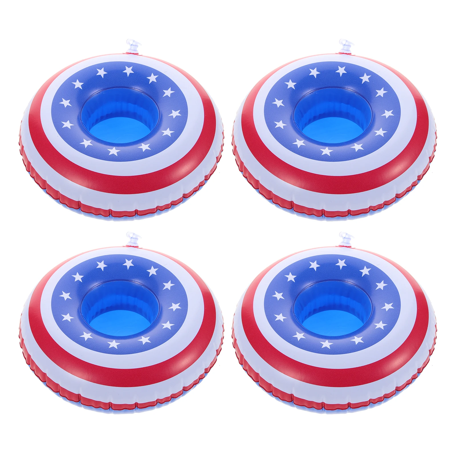 

4 Pcs Inflatable Cup Holders Water Drinks Drinking above Ground Pool Floating