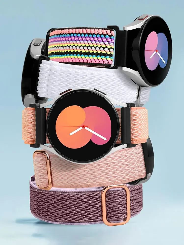 

Поп-блестящий ремешок Pride для Samsung Galaxy Watch 6 4-5 Pro-3-4 Classic-Active 2, эластичный браслет Huawei Watch GT 2 GT2 20 мм 22 мм St